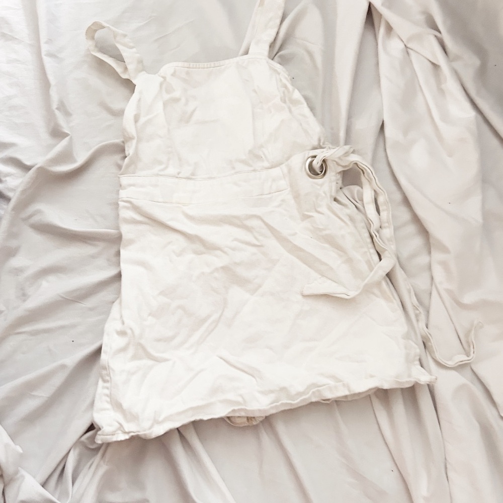 Cute White Jean Jumpsuit ✨